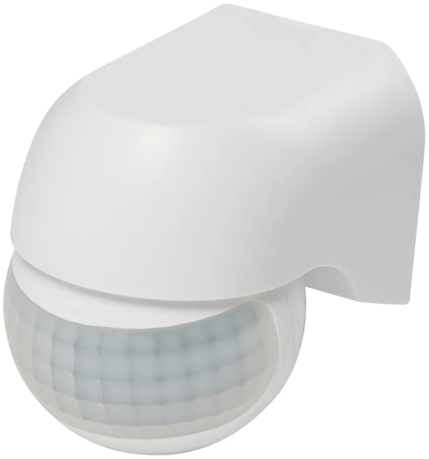 PIR-sensor 180° innendørs/utendørs hvit – Elworks