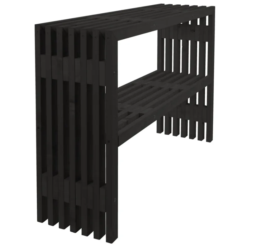 Plantebord svart 115 × 32 × 80 cm