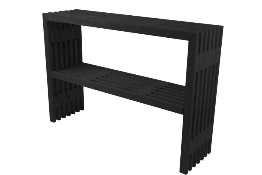Plantebord svart 115 × 32 × 80 cm