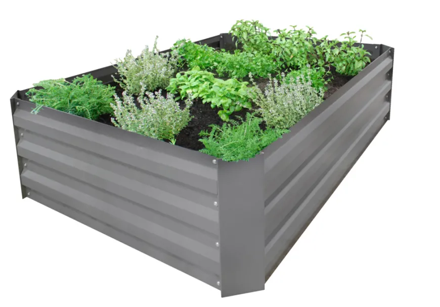 Plantekasse galvanisert modell Easy M u/bunn