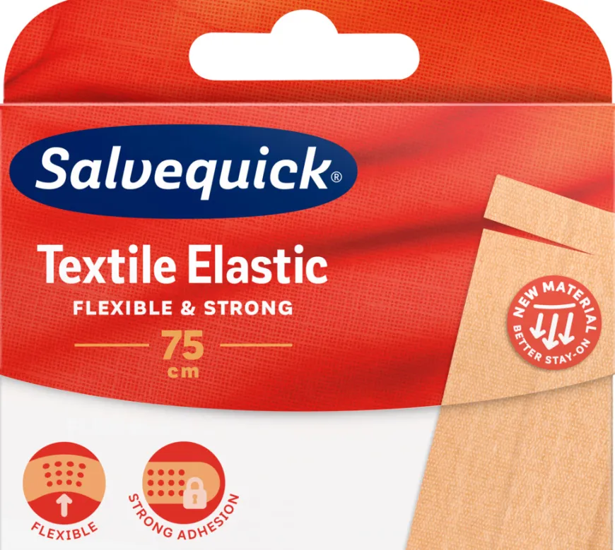 Plaster Salvequick Textile Elastic – 75 cm