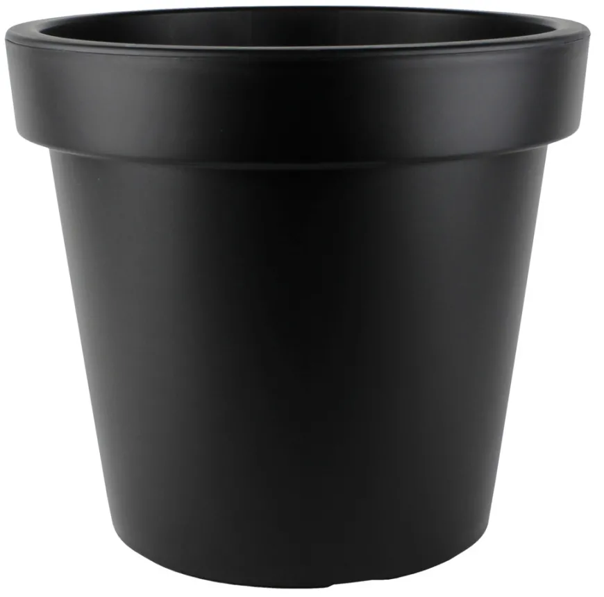 Plastkrukke svart Ø40 x H35,9 cm