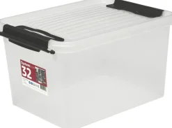 Plast1 oppbevaringsboks m/lokk klar - SystemBox 32
