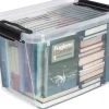 Plast1 oppbevaringsboks m/lokk klar - SystemBox 60