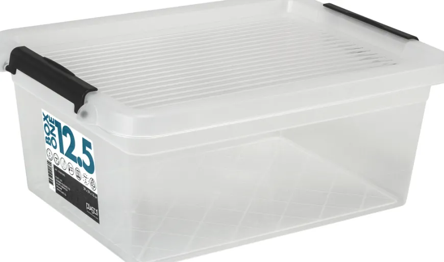 Plast1 plastboks m/lokk klar - BoxOne 12,5