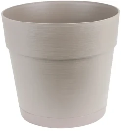 Plastpotte varm grå Ø29 cm