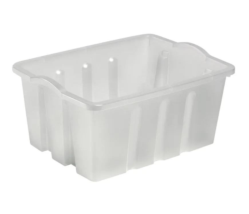 Plast1 stablekasse klar/grå - StackBox 13