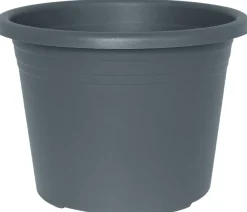 Potte Cylindro plast grå Ø25 cm