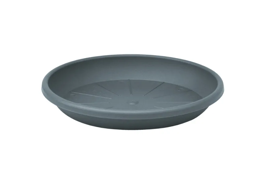 Pottefat Cylindro plast grå Ø33 cm