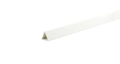 Profillist/plakatlist trekantet hvit pvc - 1 meter
