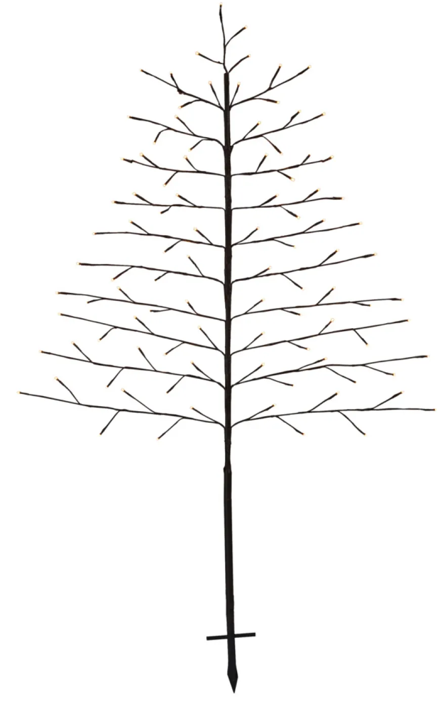 Pyntetre med 96 LED-pærer H150 cm