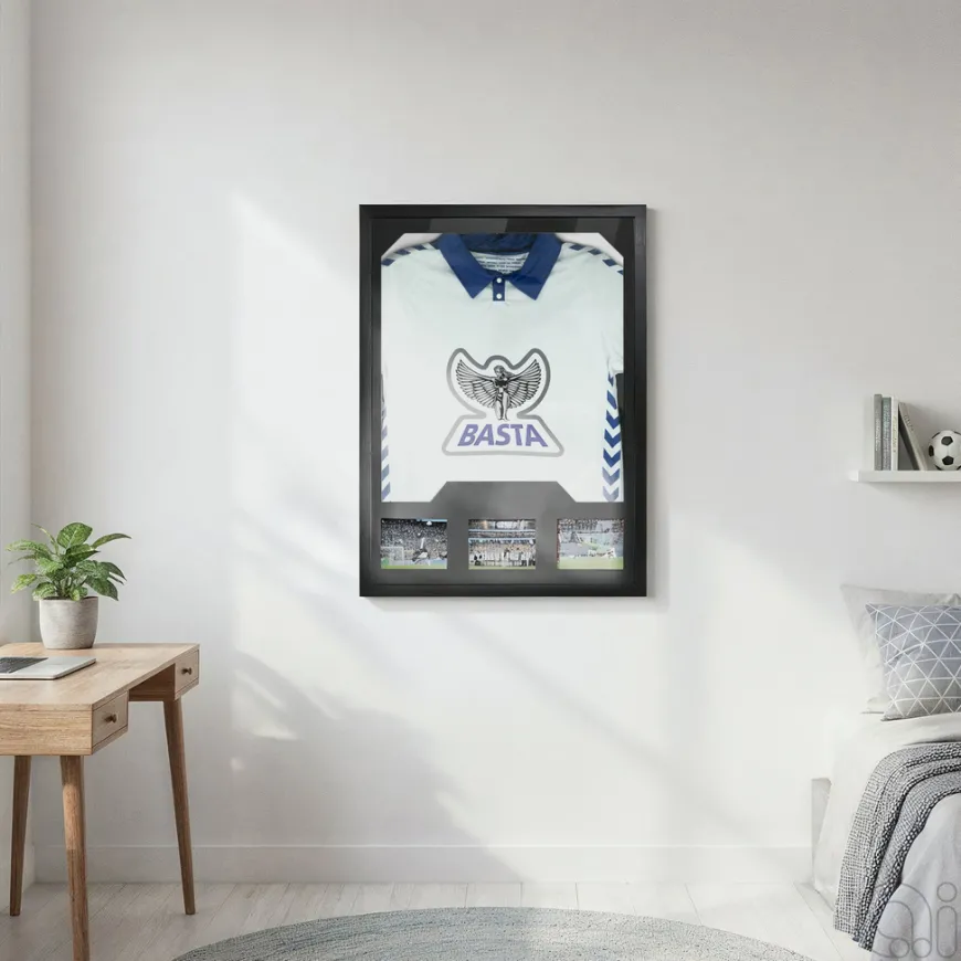 Ramme til fotballdrakt og autografer 80 x 60 x 3 cm