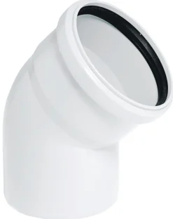 Rørbøyning hvit PP 32 x 30 gr