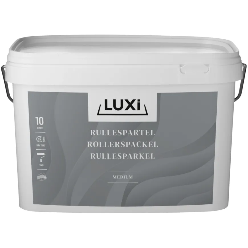 Rullesparkel lett 10 liter lys grå - Luxi