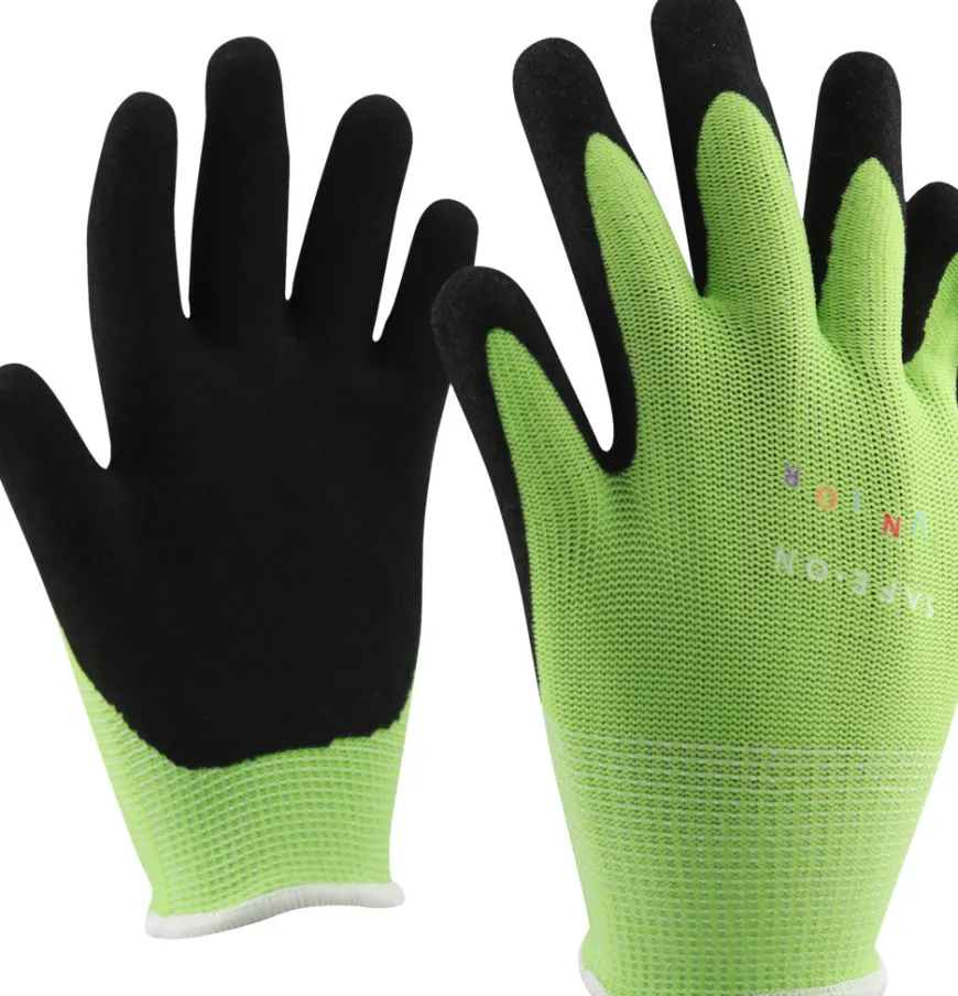 Safe-On Junior hansker 6-8 år grønn