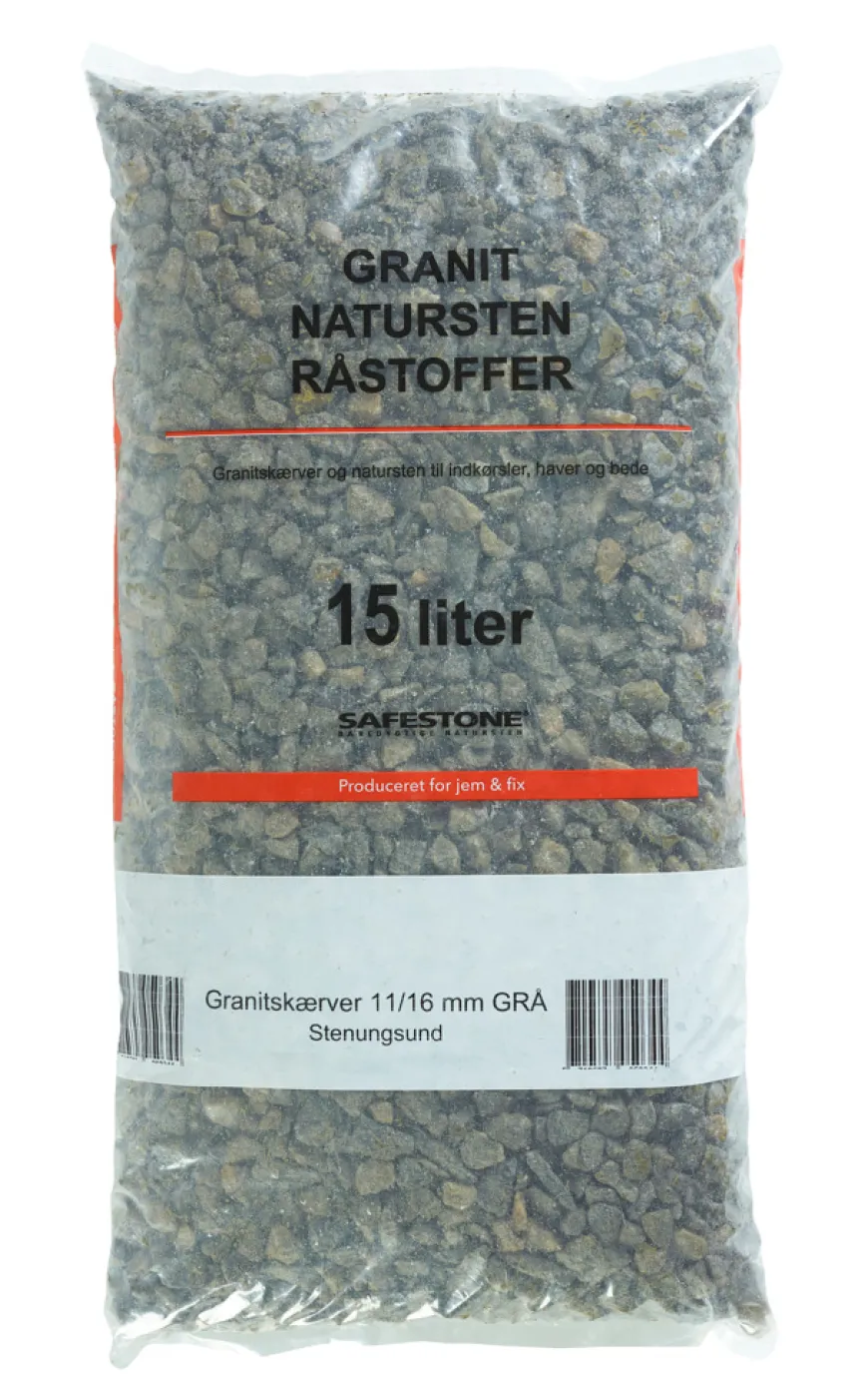 Safestone dekorstein 11/16 mm grå Stenungsund