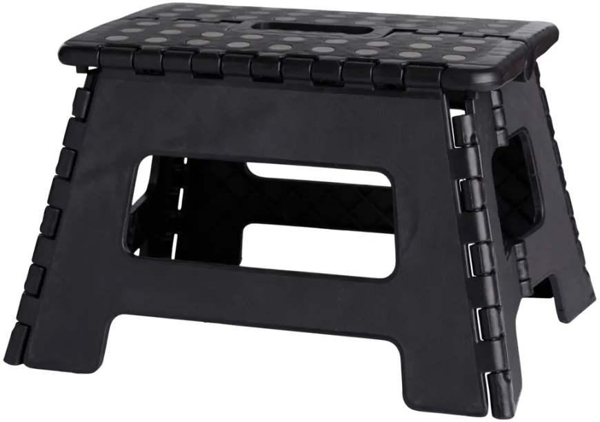 Sammenleggbar krakk svart 32 x 25 x 22 cm