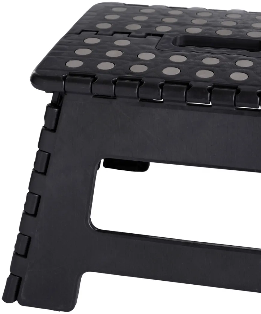 Sammenleggbar krakk svart 32 x 25 x 22 cm