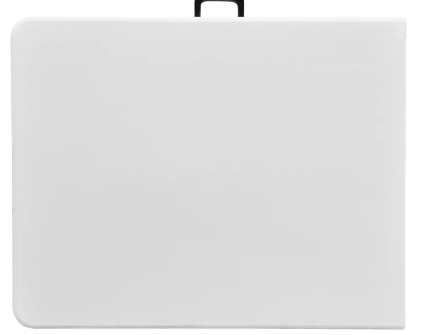 Sammenleggbart bord stål/plast 180 x 75 cm hvit