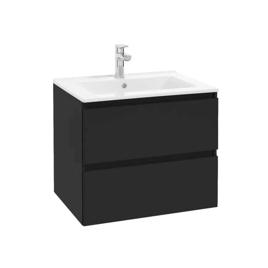 Servantskap Deluxe 60 cm matt svart - REN