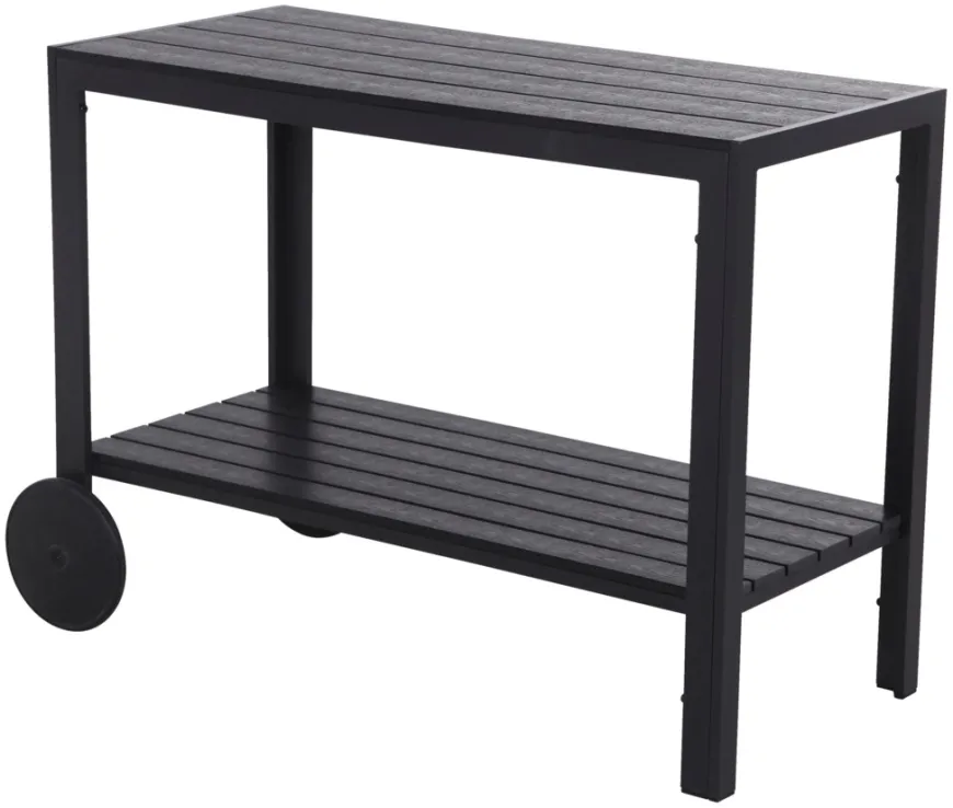 Serveringsvogn Havanna 90 x 45 x 74 cm svart - Sunlife®
