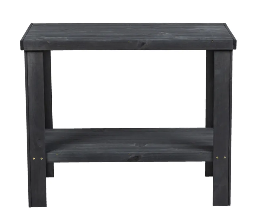 Sidebord i tre med 1 hylle 90 x 45 cm