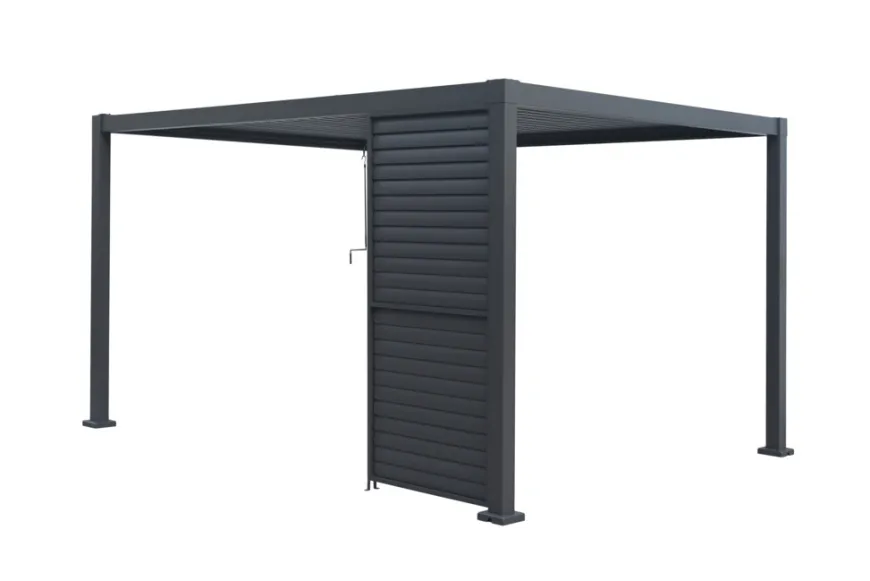 Sidepanel med justerbare lameller til pergola 4 meter - Outfit