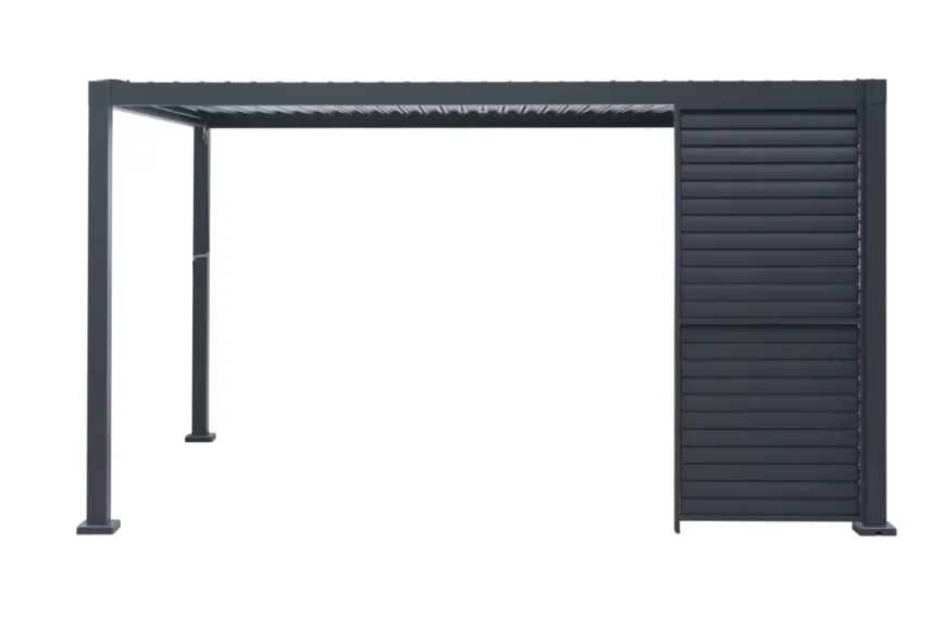 Sidepanel med justerbare lameller til pergola 4 meter - Outfit
