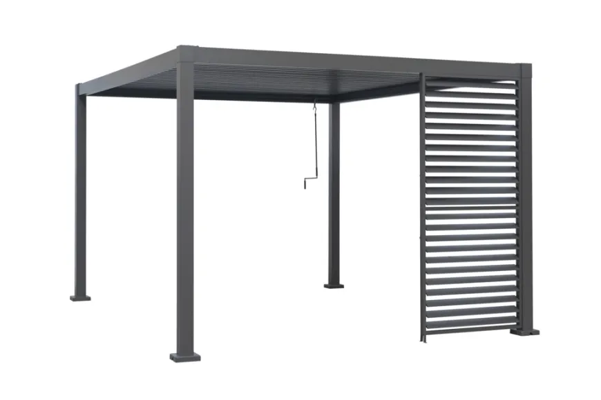 Sidepanel til pergola m/lameller - Outfit