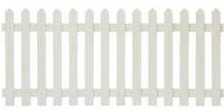 Skagen stakittgjerde 180 x 80 cm hvit