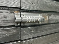 Skåtelås med kodelås svart 120 x 48 mm