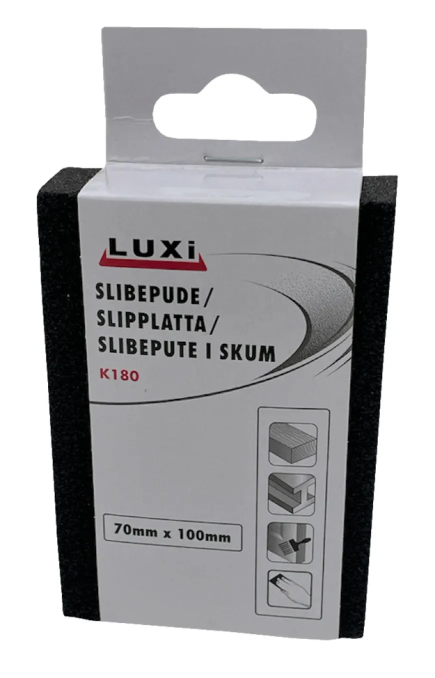 Slipesvamp korn 180, 70x100 mm - Luxi