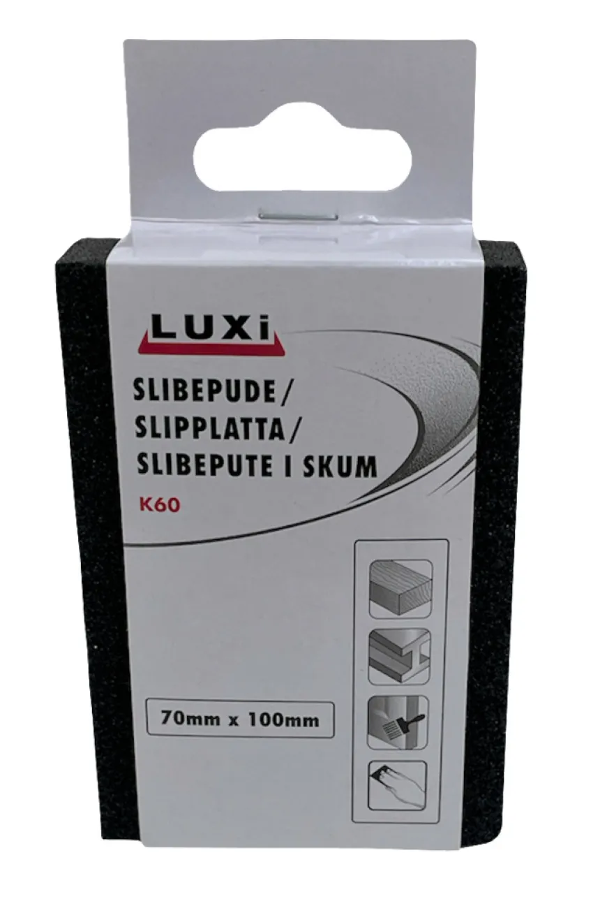 Slipesvamp korn 60, 70x100 mm - Luxi