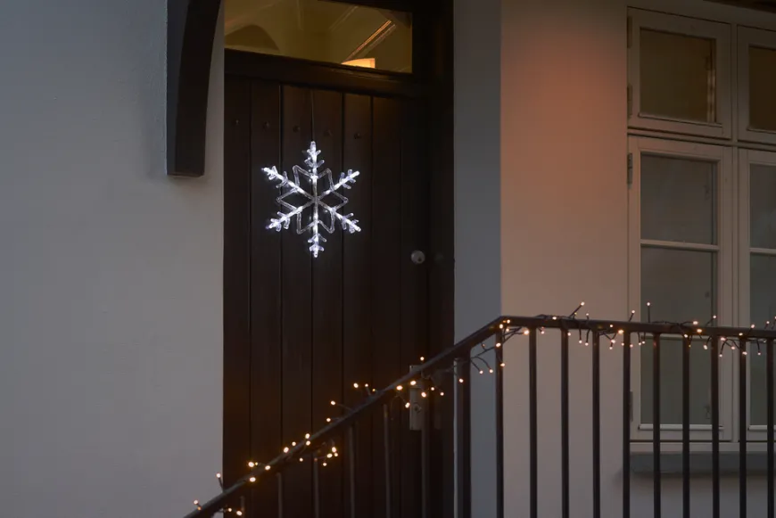 Snøfnugg med 24 LED akryl Ø40 cm