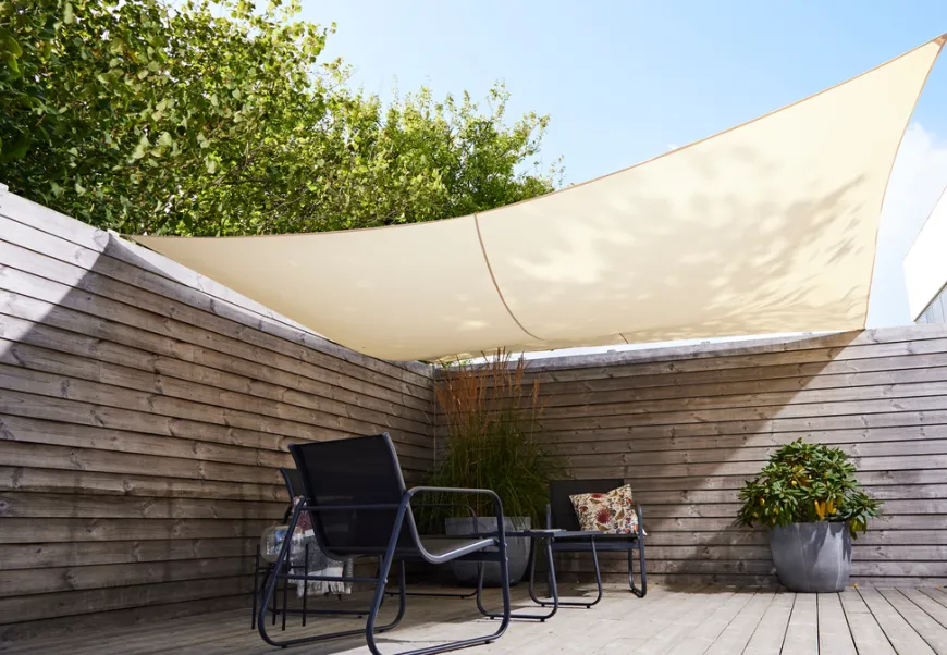 Solseil Genova firkant 3,6 x 3,6 meter - Sunlife®
