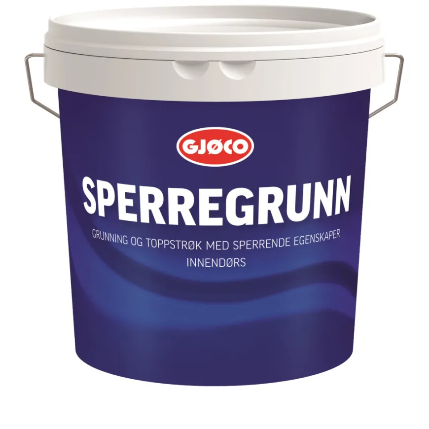 Sperregrunn hvit base 2,7 liter - Gjøco