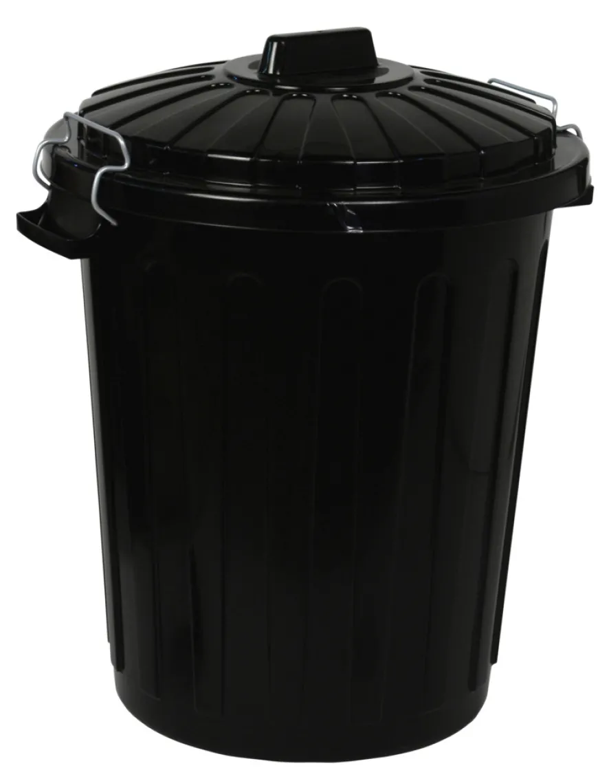 Søppelbøtte m/lokk 70 liter Curver