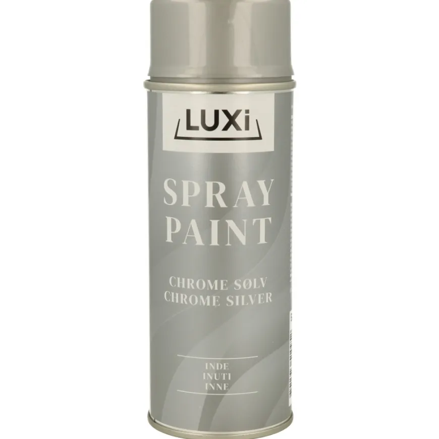 Spraymaling chrome sølv blank 400 ml - Luxi