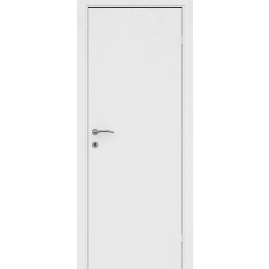 Stabil hvitmalt dør - 82,5 x 204 cm