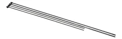 Stagstolpe svart Ø8 mm x 110 cm