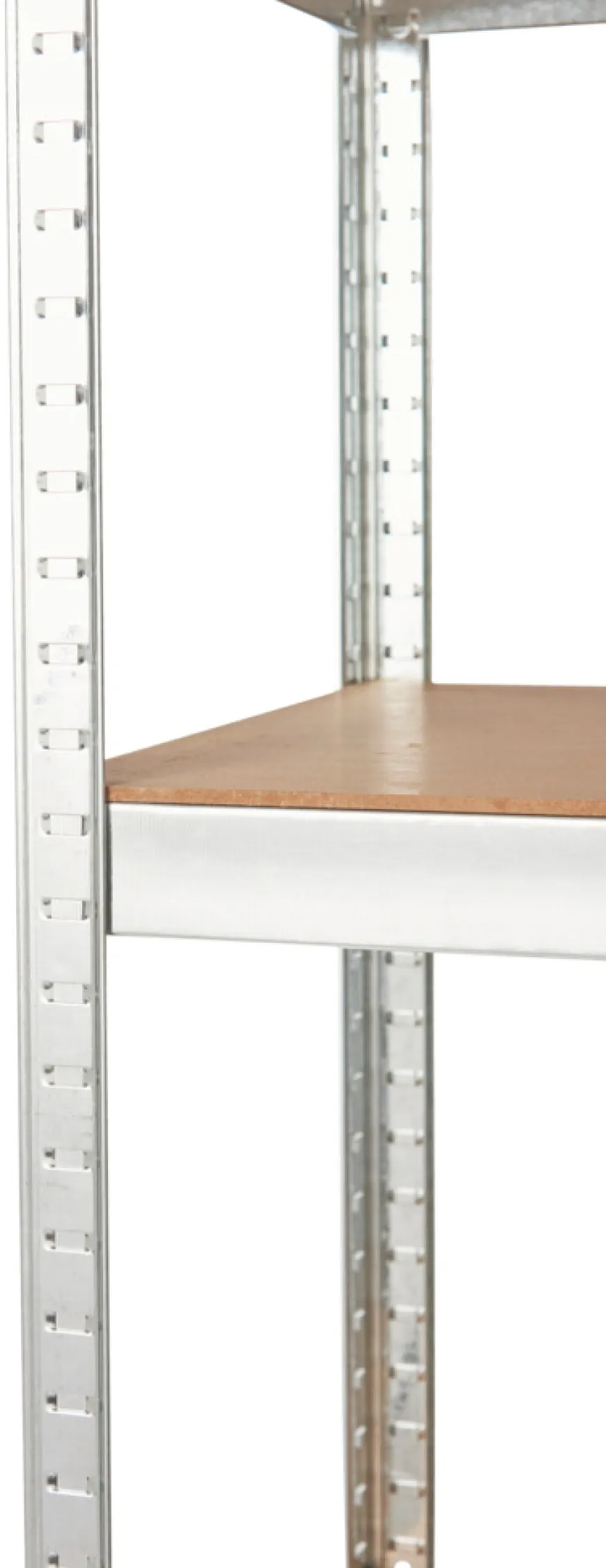 Stålreol galvanisert m/5 hyller - 90 x 180 x 45 cm