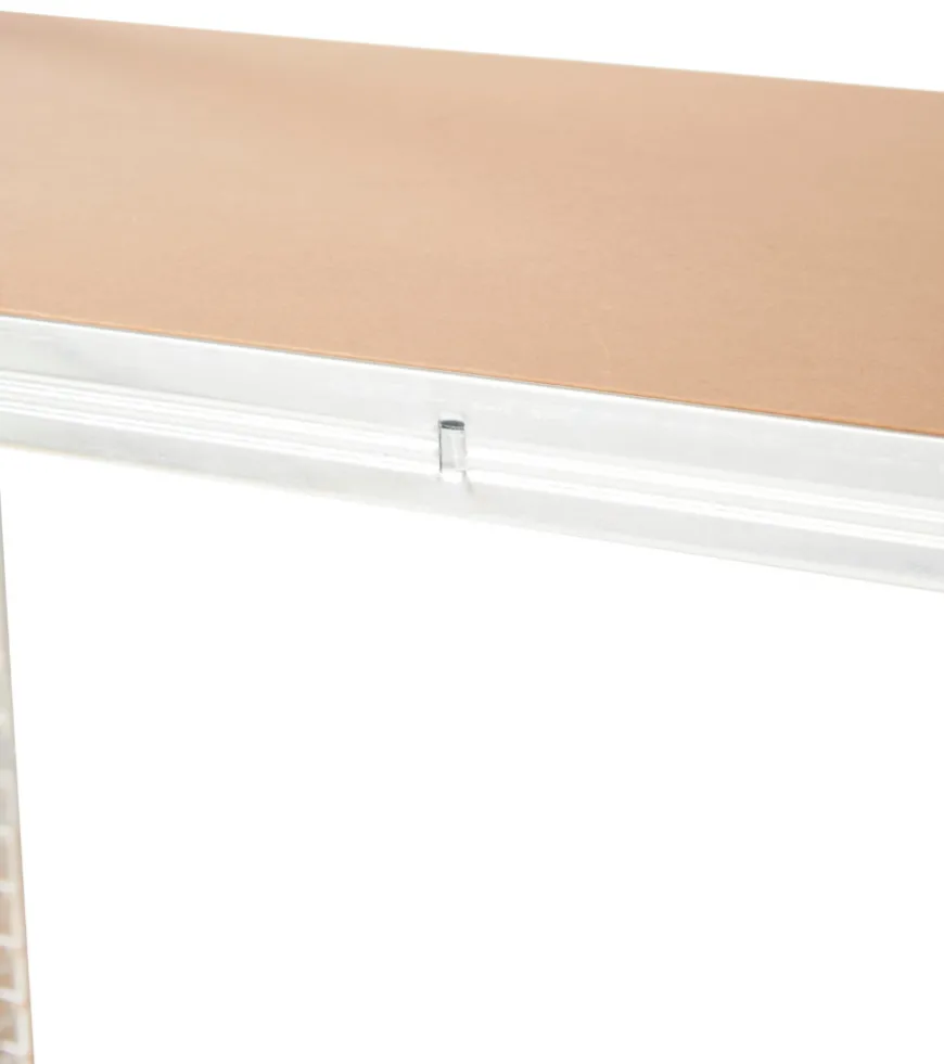 Stålreol m/4 hyller - 90 x 190 x 40 cm