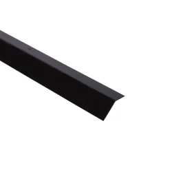 Svart profil med sneglekant 120 cm