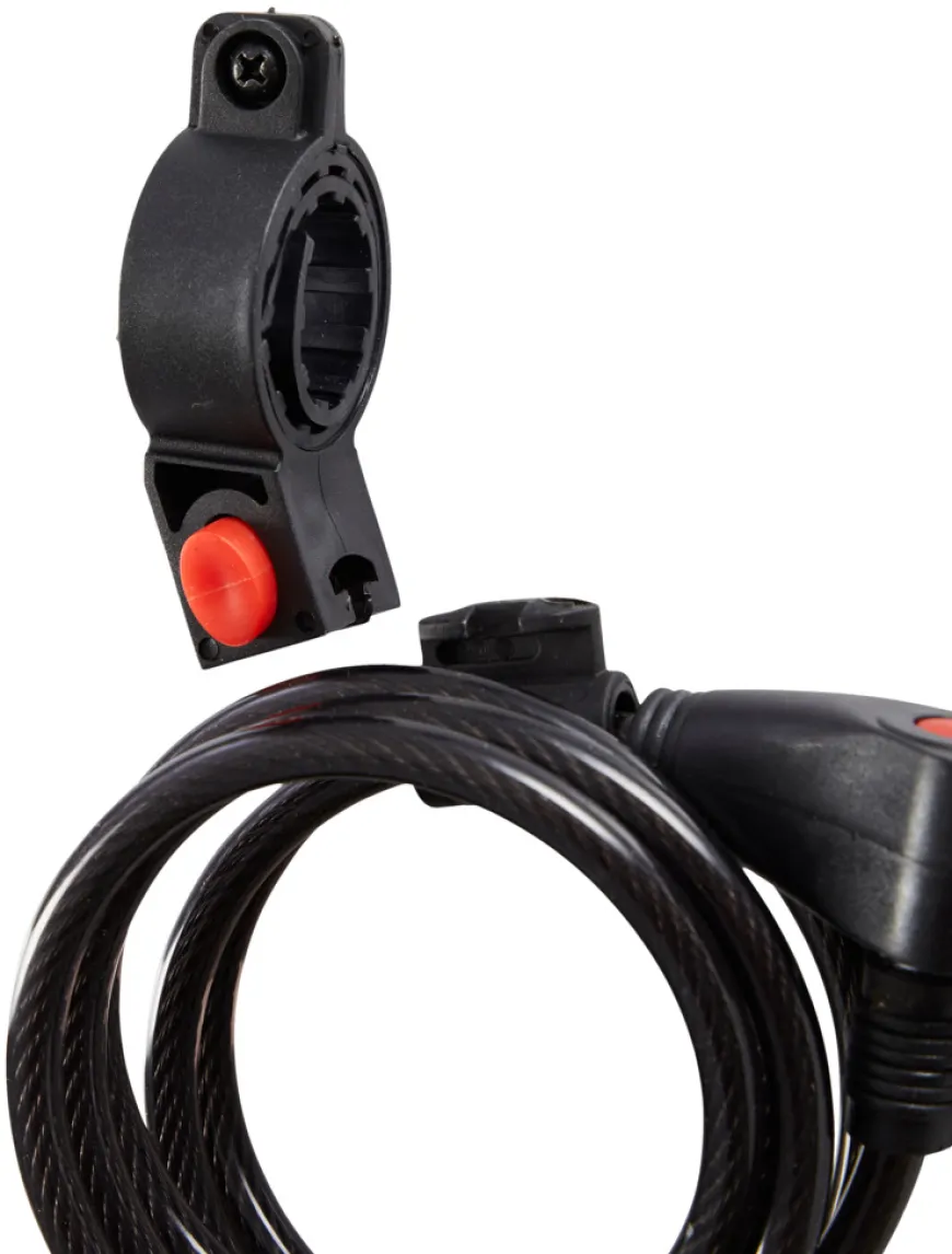 Sykkellås spiralwire 150 cm - Bikezone
