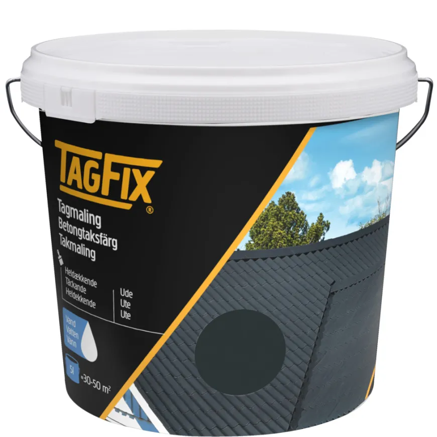 Takmaling akryl antrasittgrå 5 liter - Tagfix