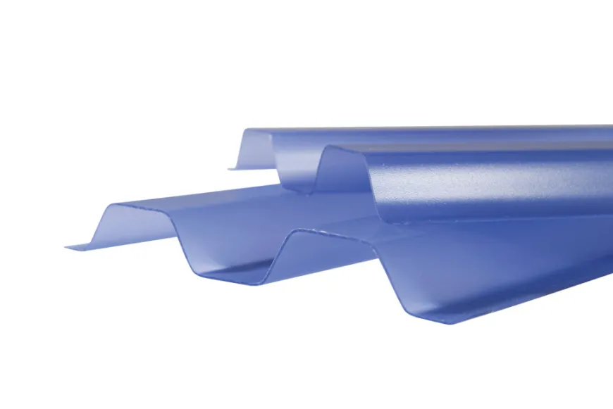 Takplate 2500 x 1090 mm blåtonet