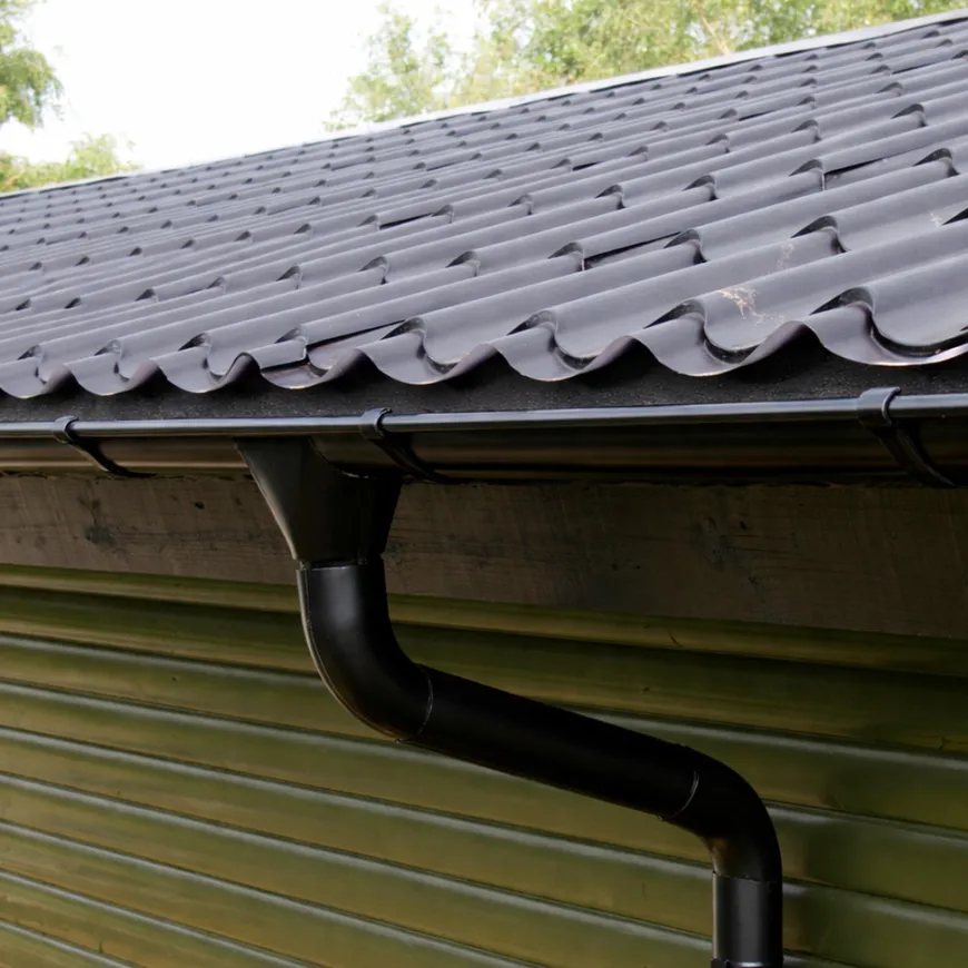 Takrenne 125 x 4000 mm svart