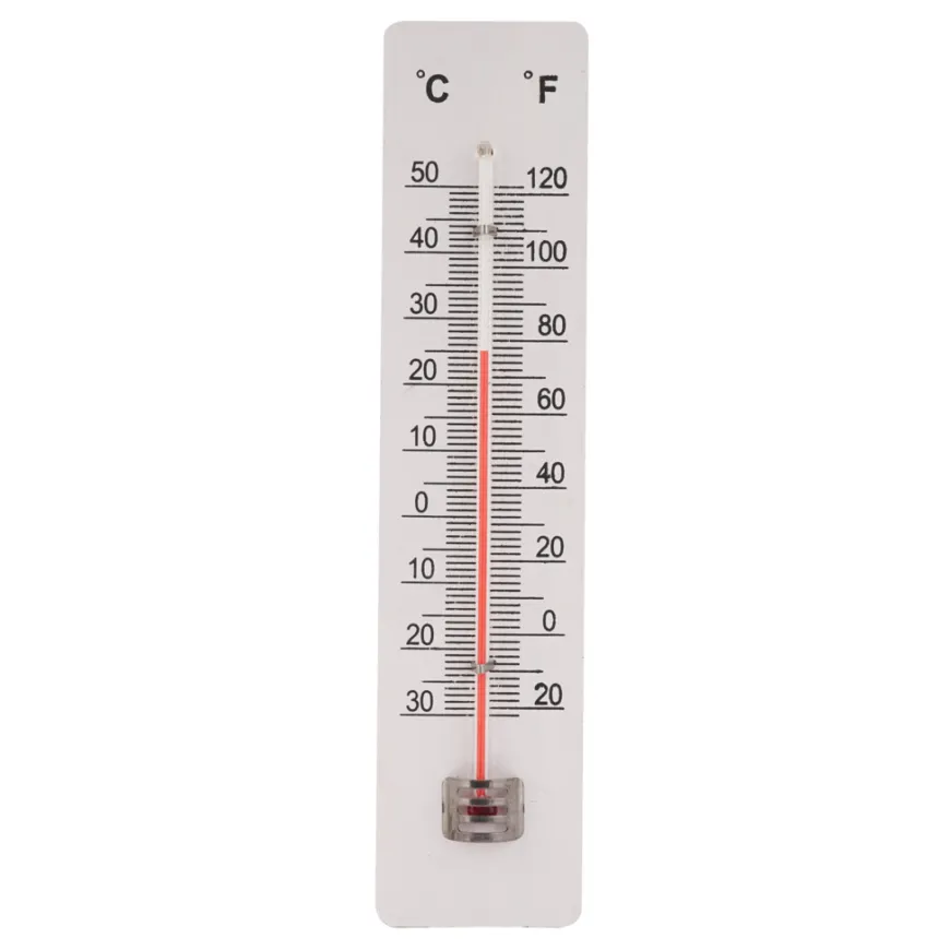 Termometer inne/ute hvitt