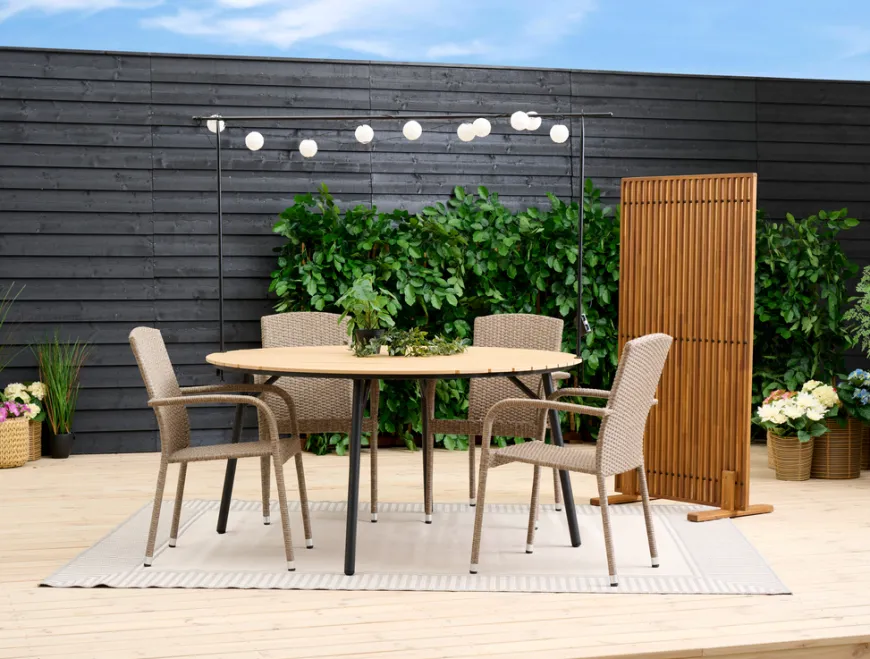 Terrasseavskjerming New York akasie – Sunlife®