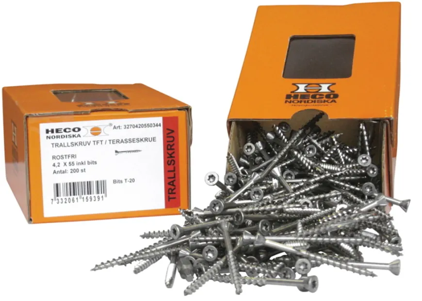 Terrasseskrue 4,2x42 A2 200 stk.